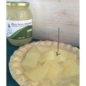Aloe vera natural en trozos