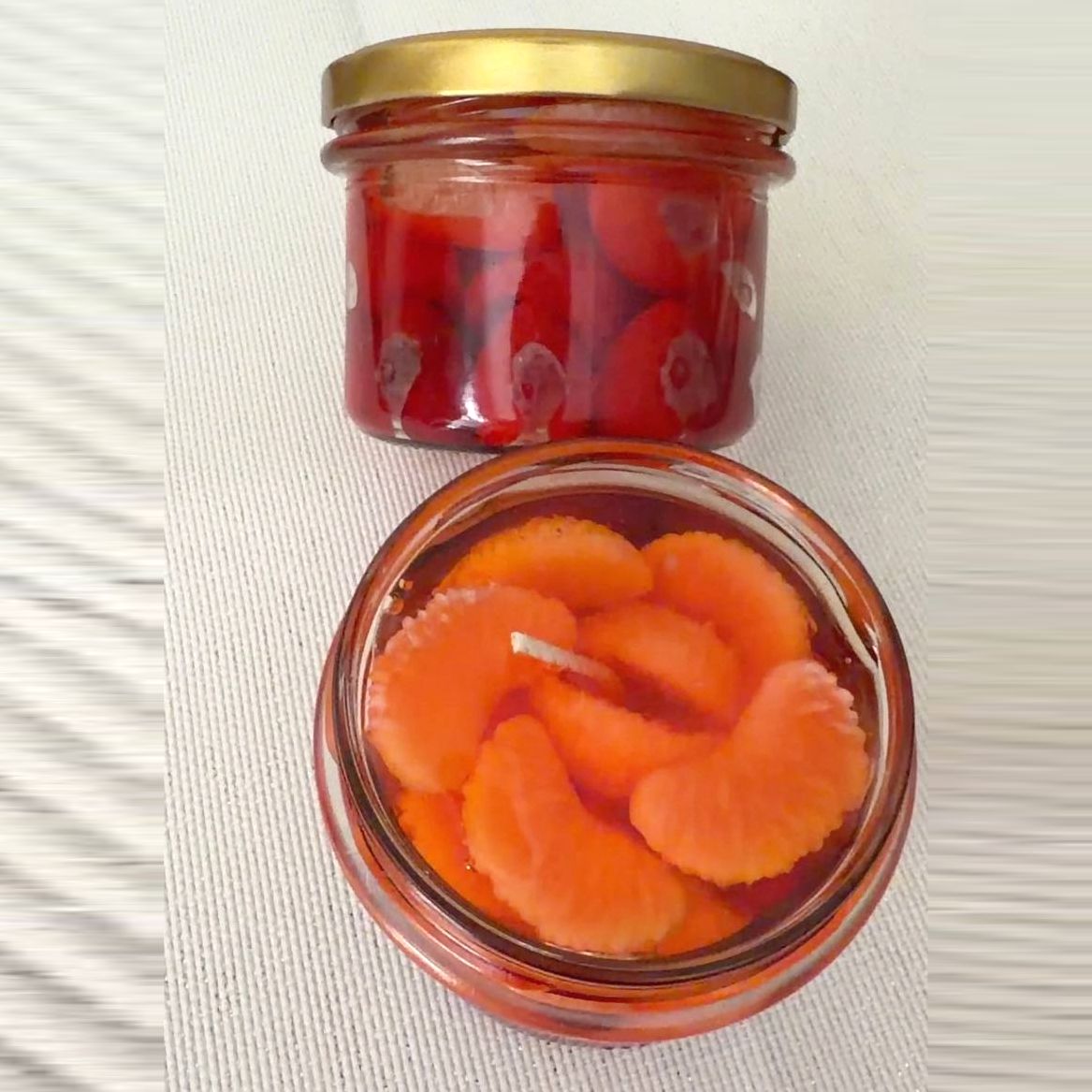Vela Compota de mandarinas y fresas - Imagen 3